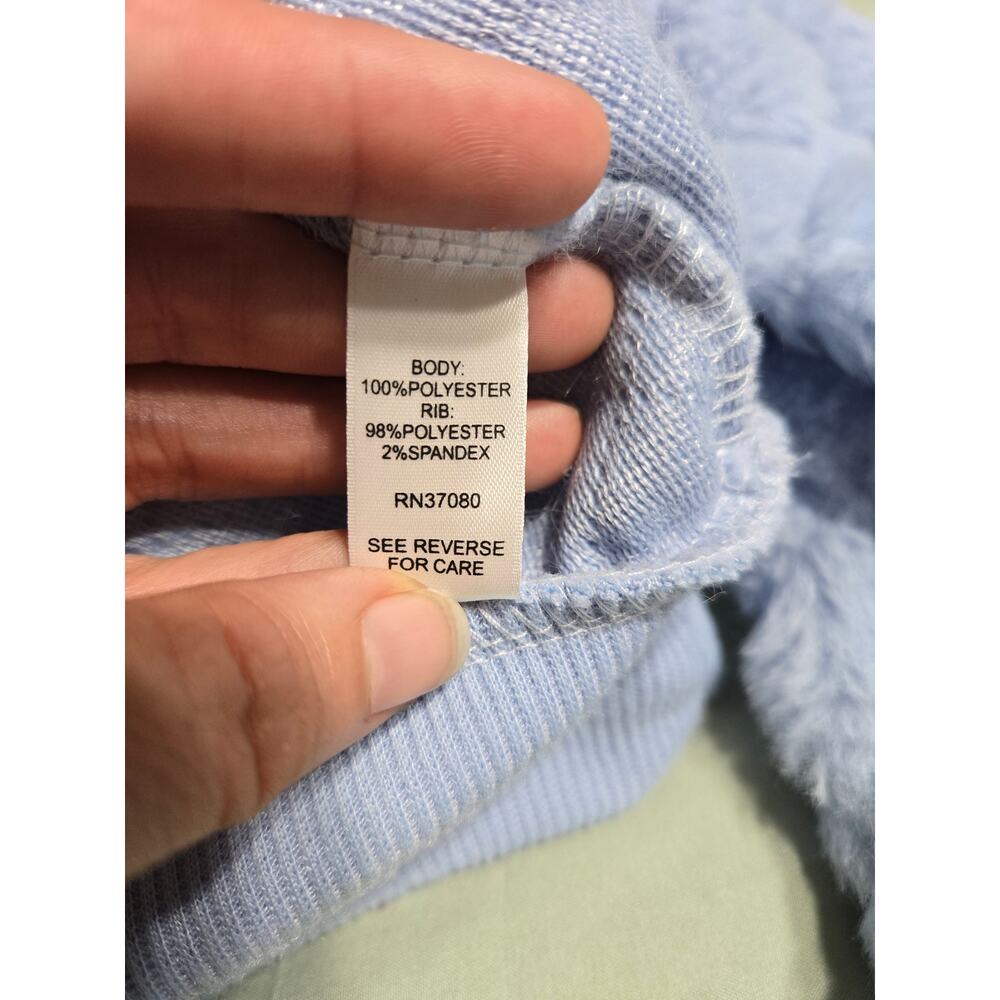 Cato large women's light blue fuzzy sweater - Picture 8 of 11